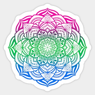 Polysexual Pride Mandala Sticker